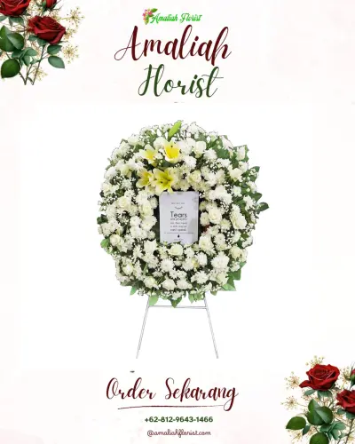 Krans Bunga Duka Cita di Sambak